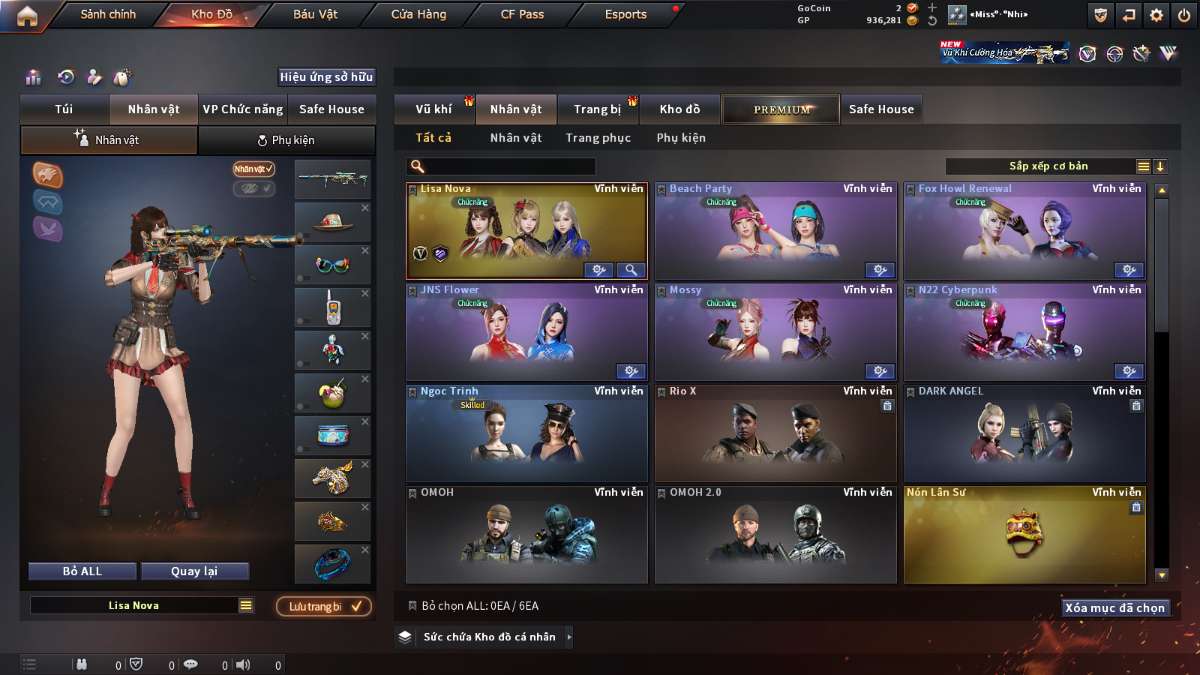 shop acc cf uy tin gia re